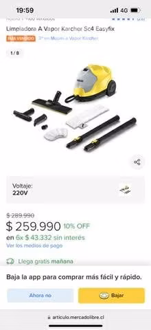 Máquina de vapor Karcher sc4