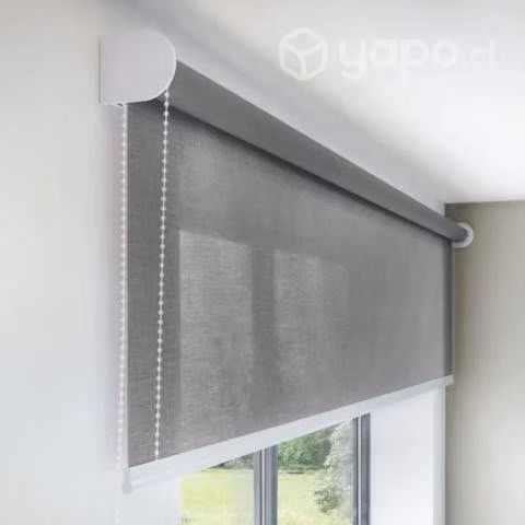 Cortina Roller Rustica Deluxe 60x160 CM Gris - Imagen 3