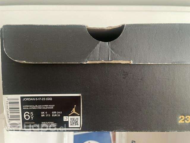 Jordan 6-17-23 GS 'Hyper Royal Hyper Violet' - Imagen 2