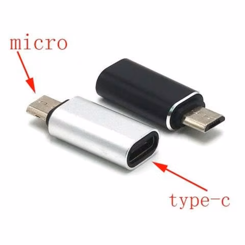 Adaptador convertidor Tipo C a Micro Usb v8 - Imagen 1