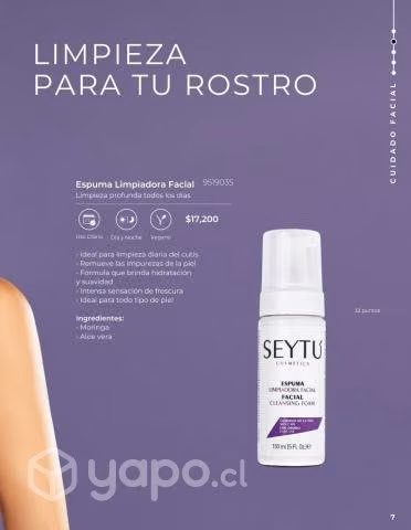 Espuma limpiadora Seytu ✨