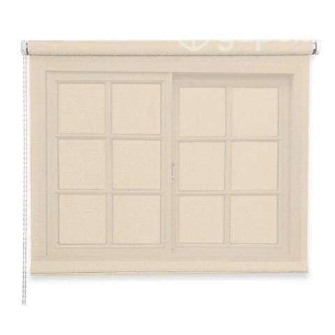 Cortina Roller Rustica Deluxe 100x200 CM Beige - Imagen 2