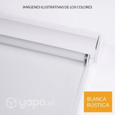 Cortina Roller Rustica Deluxe 100x160 CM Blanco