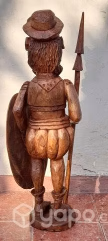 Escultura madera don quijote de la mancha - Imagen 2