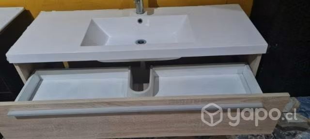 Vanitorio flotante con mueble