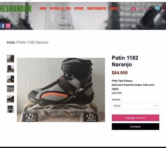 Patines Fitness Honda talla 42