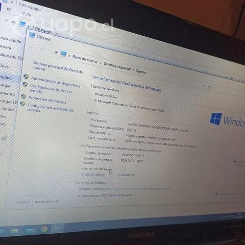 Laptop Toshiba Satellite I7 con 6GB ram