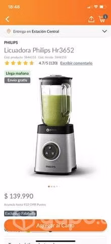 Licuadora o juguera Philips