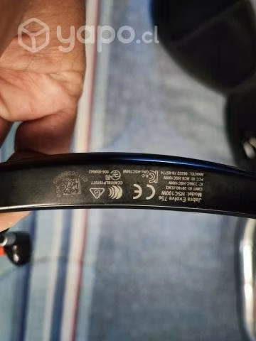 Audífonos Jabra Evolve 75e MS Negro Bluetooth - Imagen 3