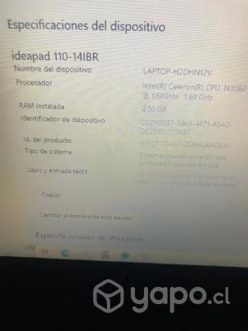 Notebook Lenovo
