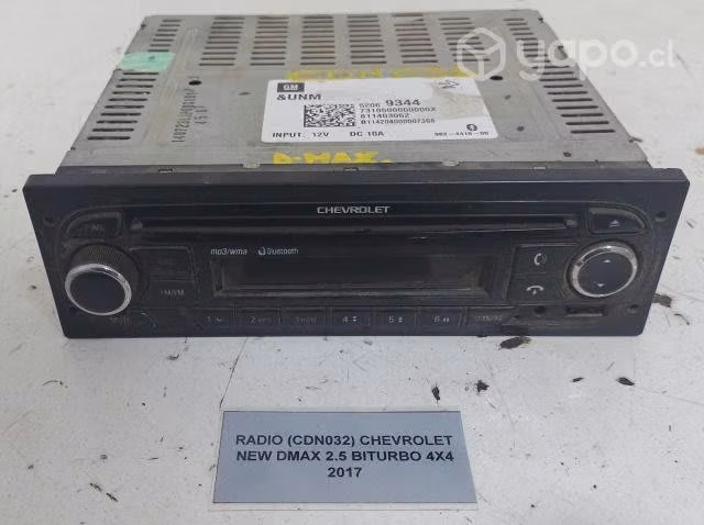 Radio (CDN032) Chevrolet New Dmax 2.5 Biturbo 4x4