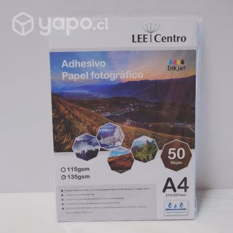 Papel fotografico adhesivo 135 grs