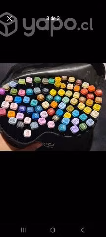 Set de 80 plumones doble punta