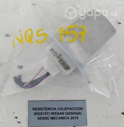 Resistencia Calefacción (NQS157) Nissan Qashqai Se