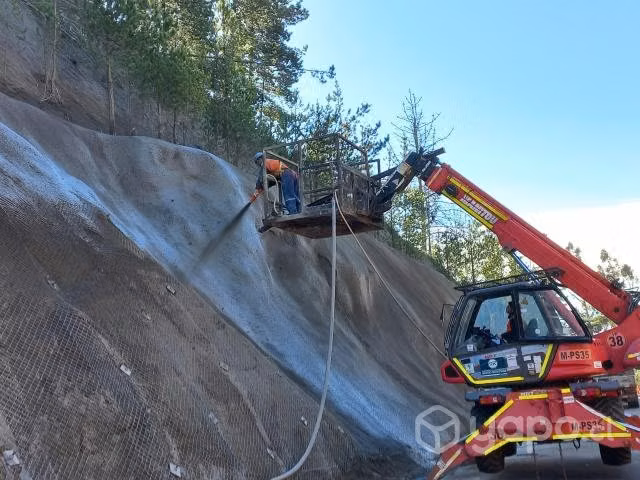 Proyeccion de Shocrete y Bombeo de Hormigon