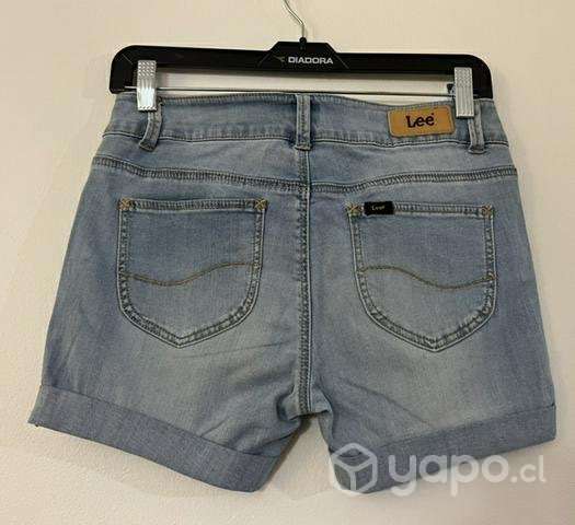 Short Elástico Marca Lee Talla 40 Celeste - Imagen 5