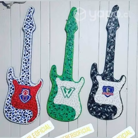 Guitarras de mosaico de vidrios