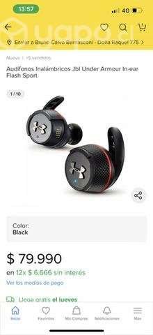 Audifonos uder armour x JBL - Imagen 4