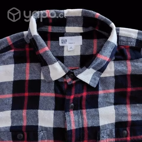 HERMOSA CAMISA DE FRANELA MARCA GAP talla M
