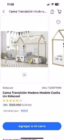 Cama transición