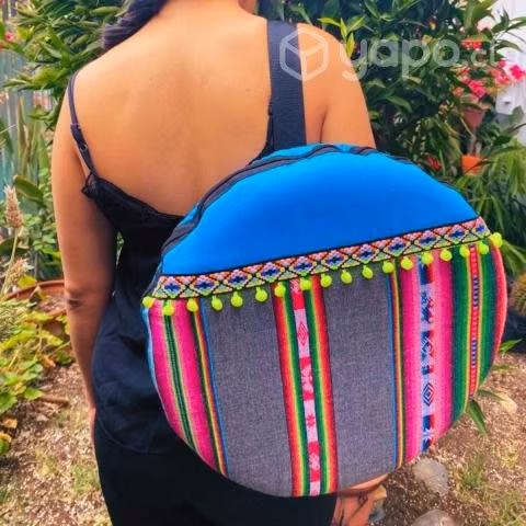 Bolso Funda Tambor Chamanico. Modelo Wiraqucha