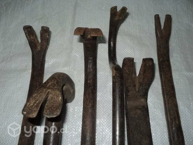 6 Antiguos Saca Clavos ( Diablos.)
