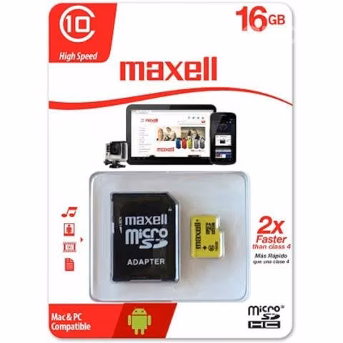 Tarjeta de memoria 16 GB maxell - class 10 - Imagen 2