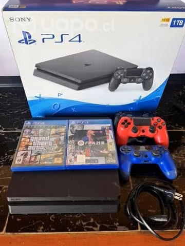 PlayStation 4 slim 1 TB + 2 juegos +3 controles - Imagen 2