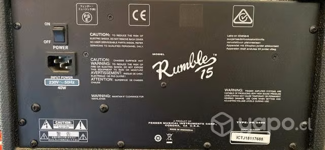 Amplificador Fender Rumble 15
