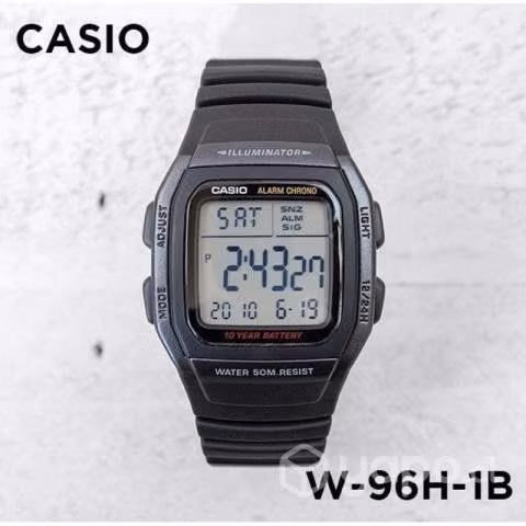 Reloj casio w96-1b iluminator nuevos