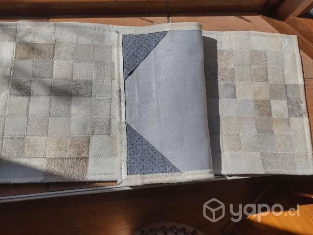 Alfombras de cuero patchwork
