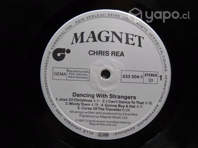 Vinilo Chris Rea Dancing With Strangers 1987 Alema - Imagen 3