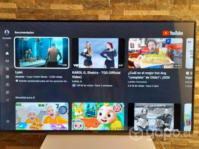 Smart Tv Kioto de 50 pulgadas, con mínimo detalle