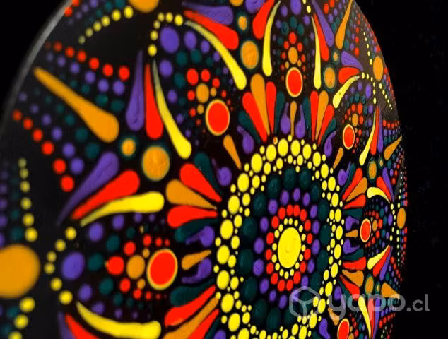 Cuadros puntillismo mandala