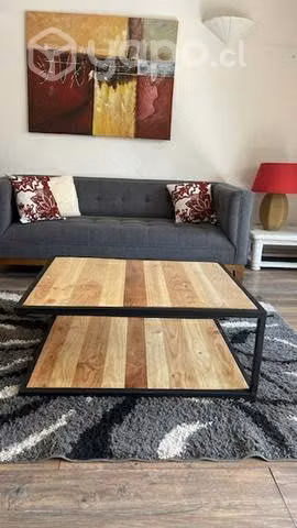 Mesa de centro fierro y madera - Imagen 3