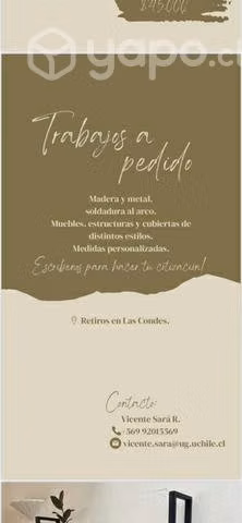 Mesa de centro fierro y madera - Imagen 6