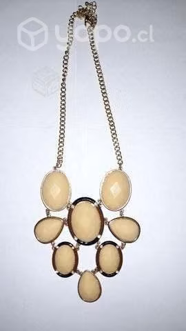 Collar Bañado en oro con Gemas Nuevo sin etiqueta - Imagen 4