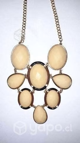 Collar Bañado en oro con Gemas Nuevo sin etiqueta - Imagen 2