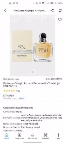 Perfume 100Ml Giorgio Armani - Imagen 2