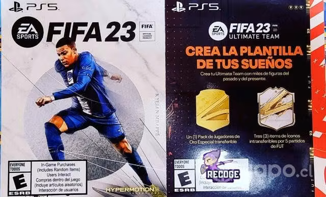 Fifa 23 + ultimate team ps5 código