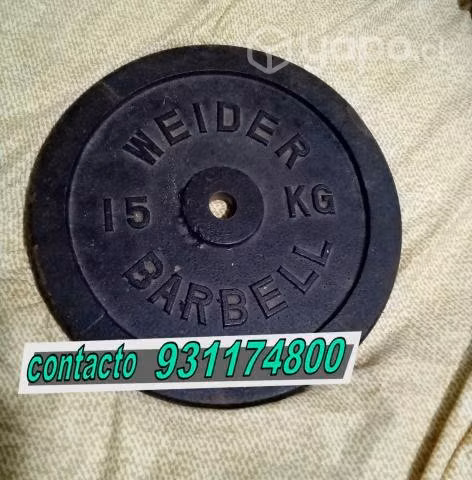 Discos Pesas 15KG "dos" METAL