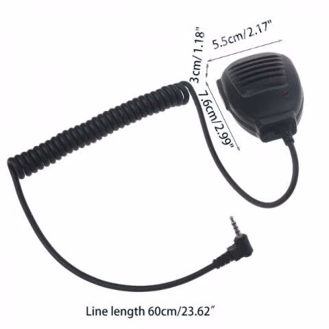 Micrófono monofono para Yaesu/Vertex 1 plug 3.5