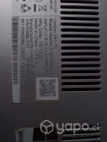 Laptop lenovo s41-70 - Imagen 3