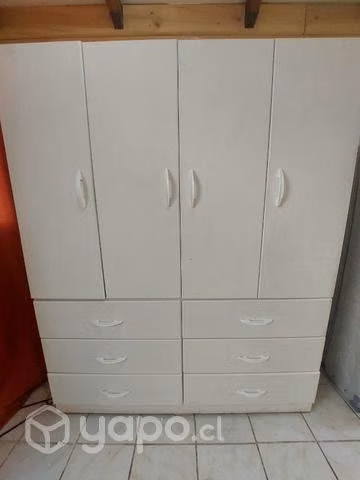 Closet de 6 puerta color blanco