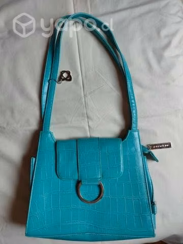 Cartera celeste marca saxoline