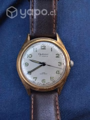 Reloj Optima Suizo chape de oro