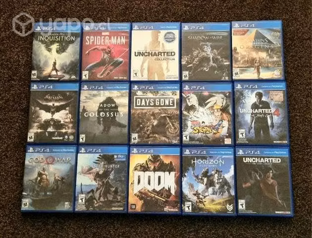 Playstation 4 + 2 controles + 15 juegos