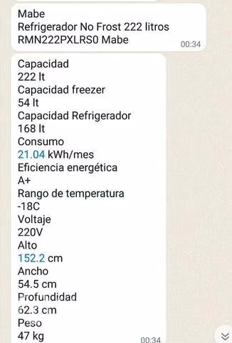 Refrigerador mabe No Frost 222 litros - Imagen 2