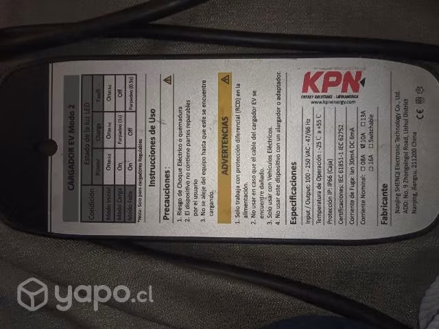 Cargador eléctrico para vehículo