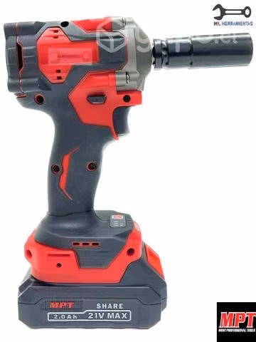 Llave De Impacto Inalambrica 21v 2bat Mpt 380nm